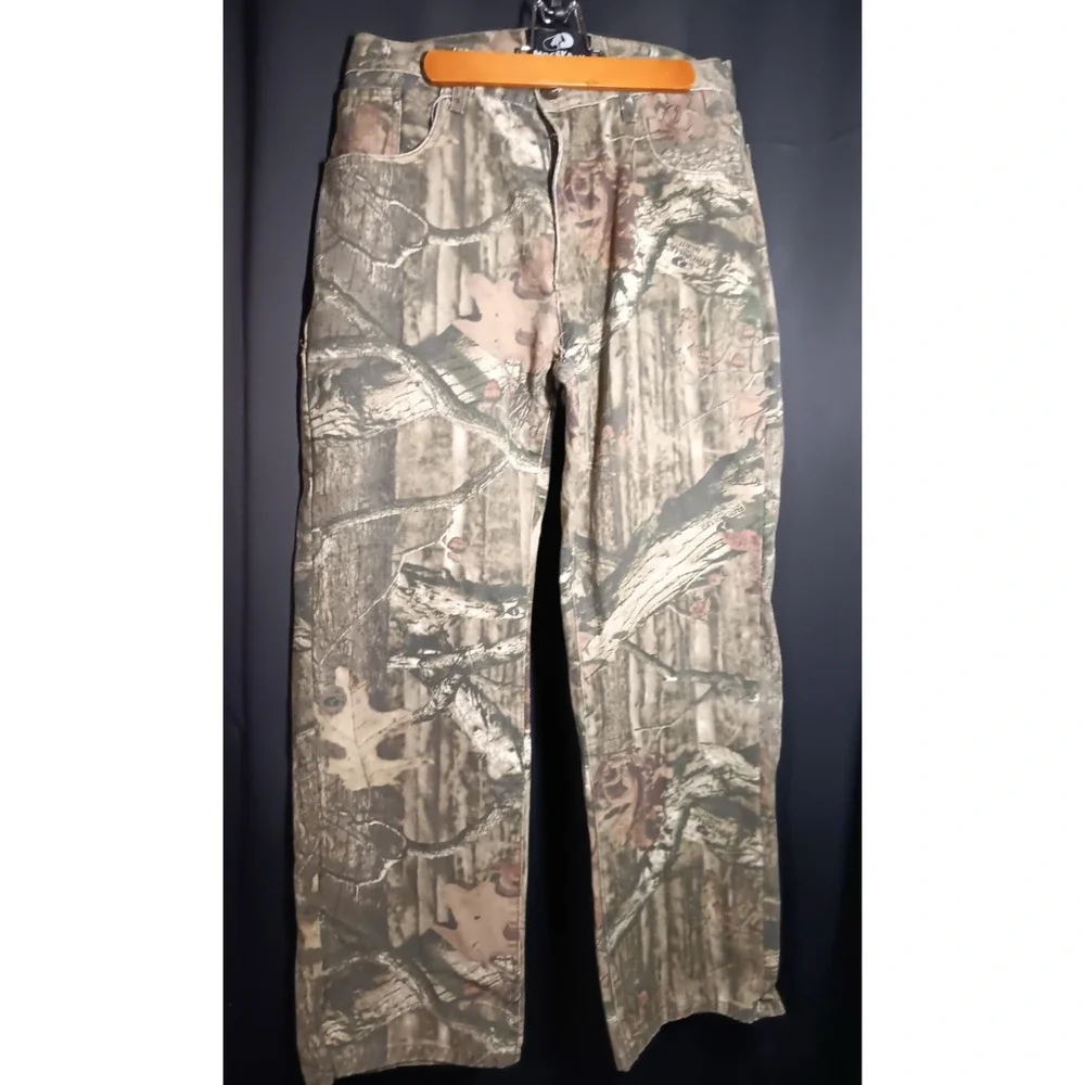 Mossy Oak Infinity Camo Pants Mens 34/30 Camouflage Jeans Retro Hunting